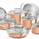 KitchenAid Tri-Ply Copper Cookware Set, $200